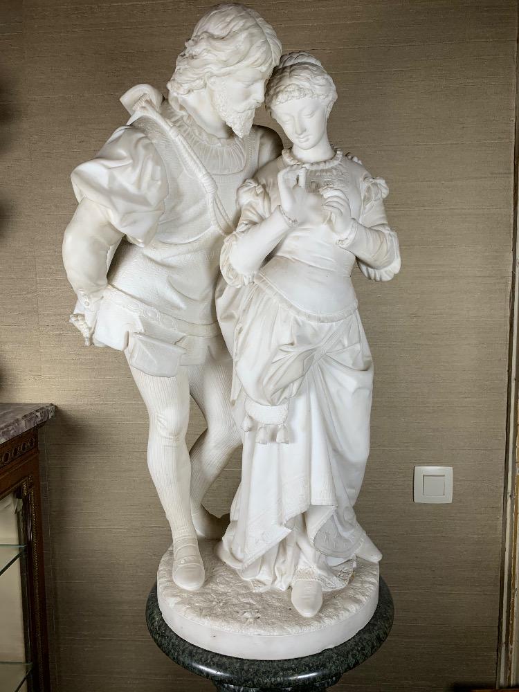 Carrara marble sculpture