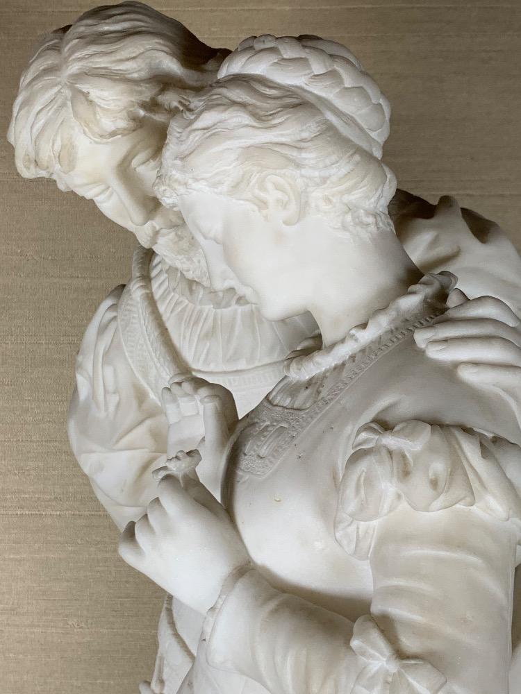 Carrara marble sculpture