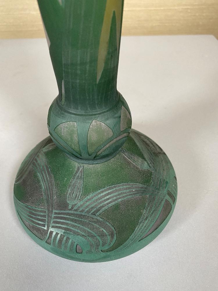 Daum, wheelcut vase