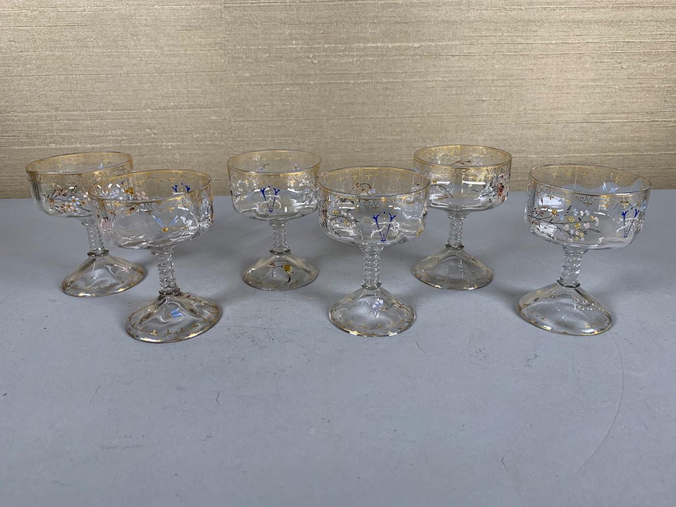 Gallé set of glasses
