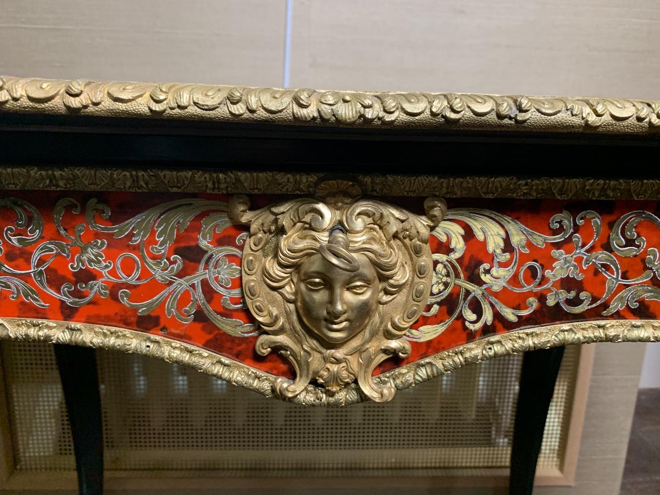 Pietra dura boulle table