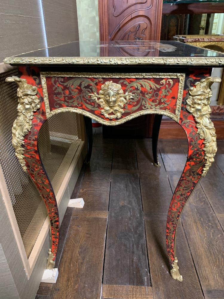 Pietra dura boulle table